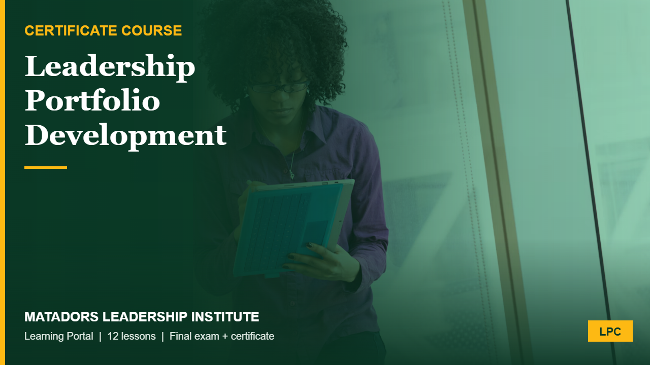 Certificate in Leadership Portfolio Development